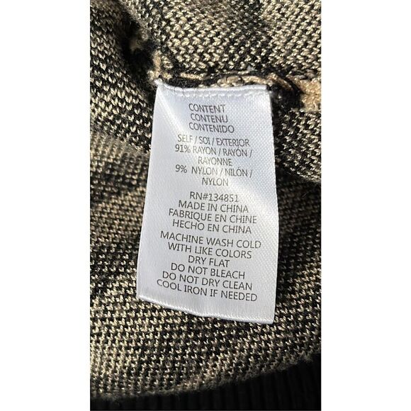 Wayf Women’s M Vincent Intarsia Pullover Sweater in Beige Zebra Print - Picture 11 of 12